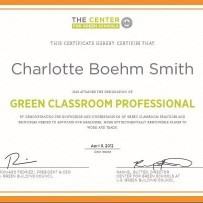 GSS Earns Green Classroom Certificate